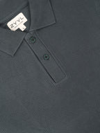 Charcoal Textured Polo T-Shirt