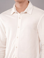 Ecru Micro-Texture Shirt
