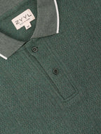 Forest Green Contrast-Tip Polo T-Shirt