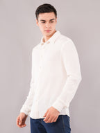 Ivory Textured Relaxed Shirt
