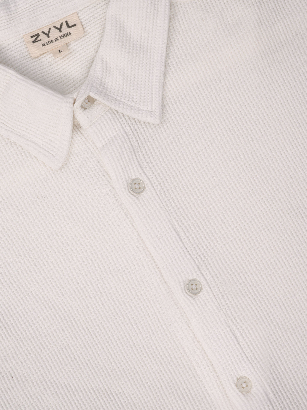 Ivory Textured Relaxed Shirt